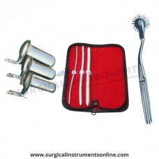 Hegar uterine dilator 3 pieces set,3-4, 7-8, 11-12, pinwheel, collin 3pcs